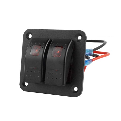 Gang rocker switch - 2 gang, panel