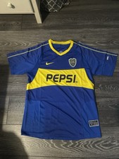 Boca Juniors 2003/04 Home Shirt – Pepsi Sponsor – Size L – BNWT – UK STOCK