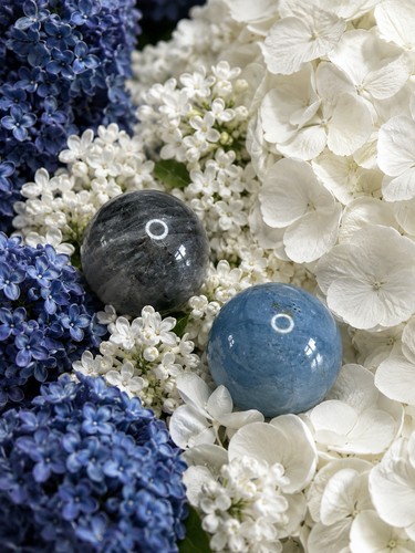 Two spheres aquamarine - spheres,