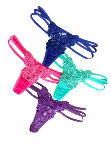 Women lace knickers thong - women,