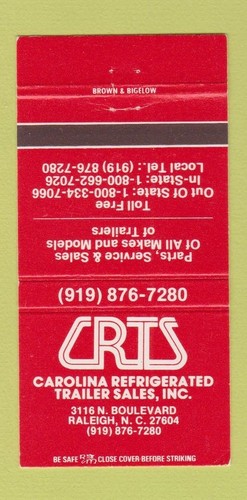 Matchbook cover carolina - cover,