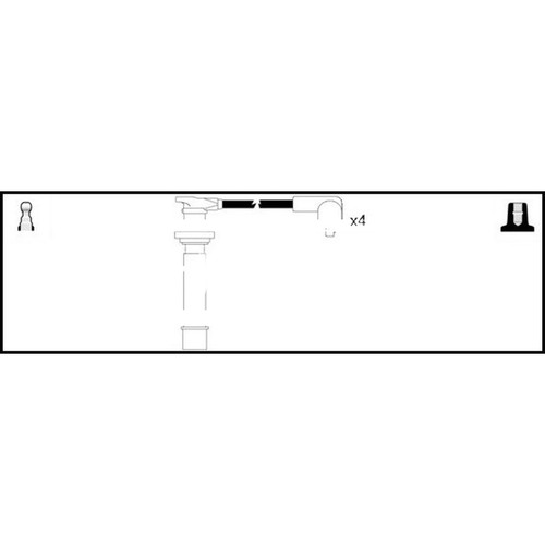 Leads ignition cables kit - leads,