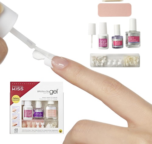 Kiss brush gel nail kit - kiss,