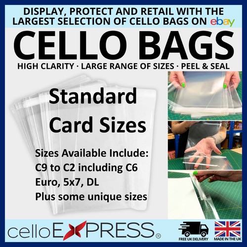 Clear cello cellophane bags - cellophane,