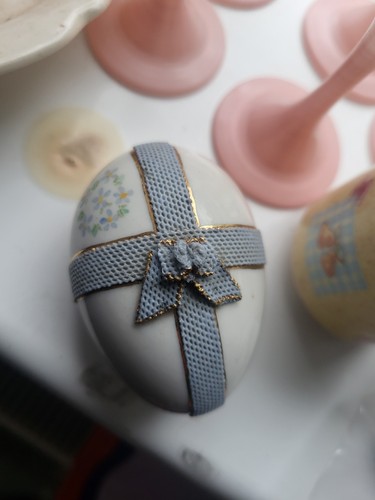Irish dresden porcelain blue - porcelain,