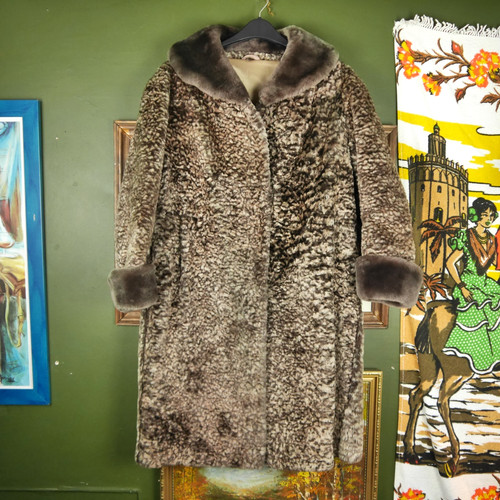 Vintage 60s mouton sheared - 60s,