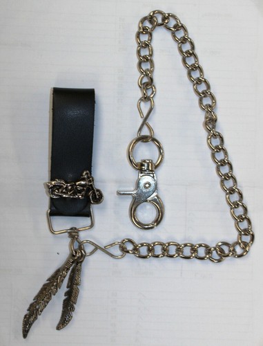 Chopper leather wallet chain - chopper,