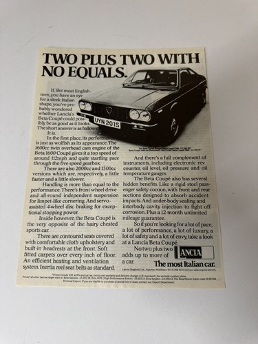 Original 1978 lancia beta - original,