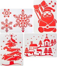 4 Pcs Xmas Window Snow Spray