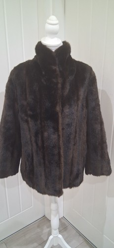 Tissavel dark brown mink faux - dark,