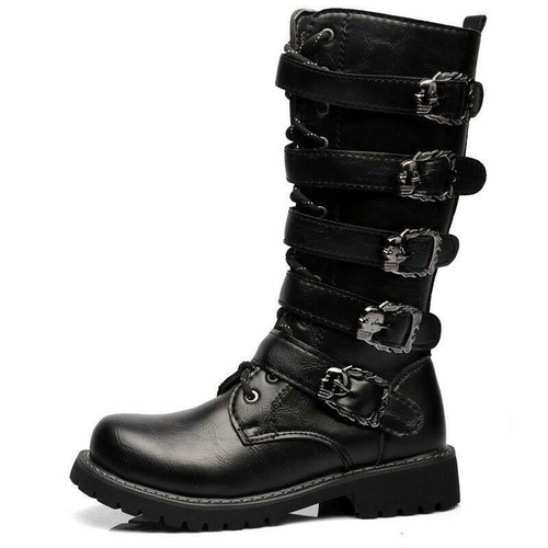 Mens steampunk leather combat - leather,