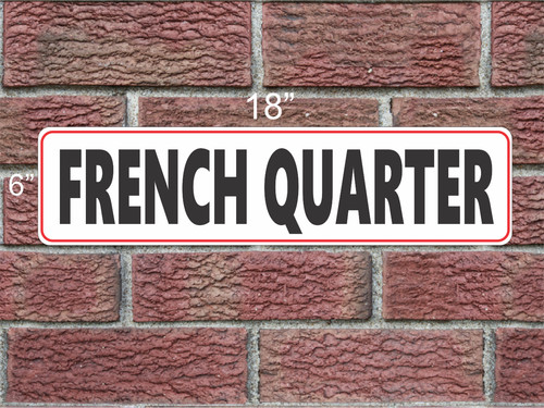 French quarter metal - quarter,