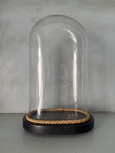 Antique french glass display - french,