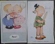 2 Vintage Mable Lucie Attwell