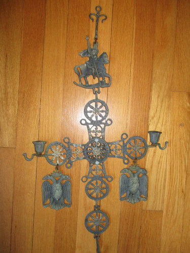 Large hanging byzantine candle - large,