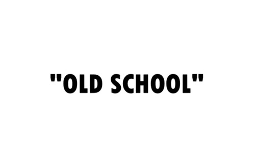 Old school sticker - school, funny