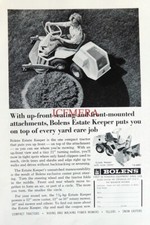 BOLENS Estate Keeper Lawn & Garden Tractor ADVERT Vintage 1966 Print Ad 684/130