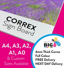 Correx Signs Printed Full