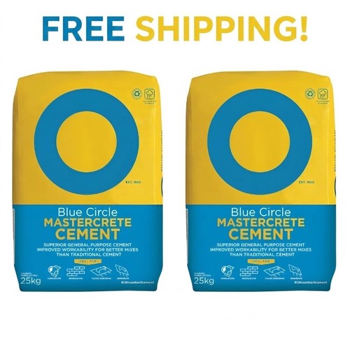 Blue circle mastercrete cement - circle,