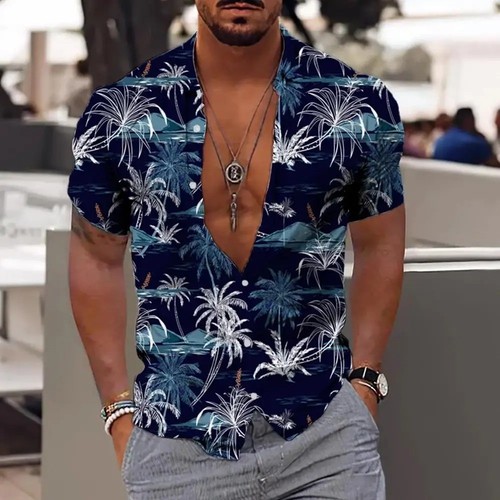 Men hawaiian shirt - men's,