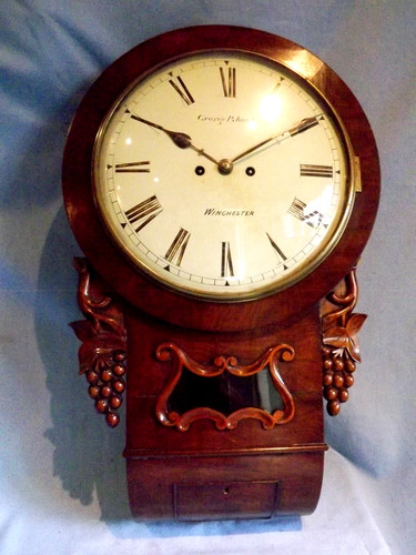 19c mahogany twin fusee wall - twin,