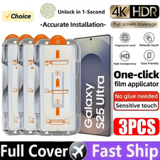 3Pcs Dust Free Easy Install Screen Protector For Samsung Galaxy S25 S24 S23 S22