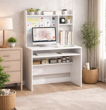 Computer desk hutch keyboard - computer,
