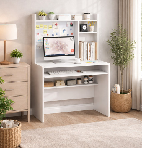 Computer desk hutch - computer,