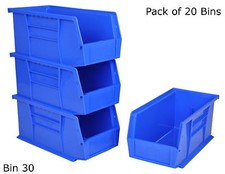 Rhino Tuff Bin 30 - Plastic Parts Storage Bins Strong Garage Workshop Van Boxes