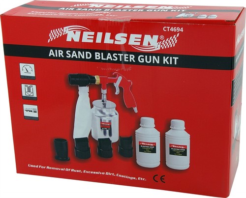 Air sandblaster gun kit with - sandblaster,