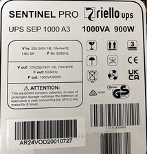 Riello USV Sentinel Pro SEP 1000 A3 1000VA/900W