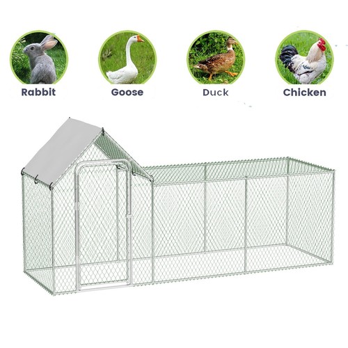 Metal walk chicken run - metal,