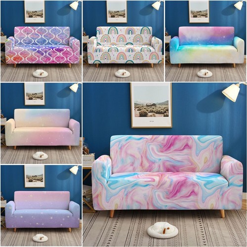 Rainbow marble sofa cover - sofa,