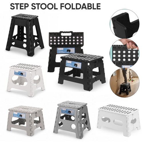 Folding step stool - folding, plastic