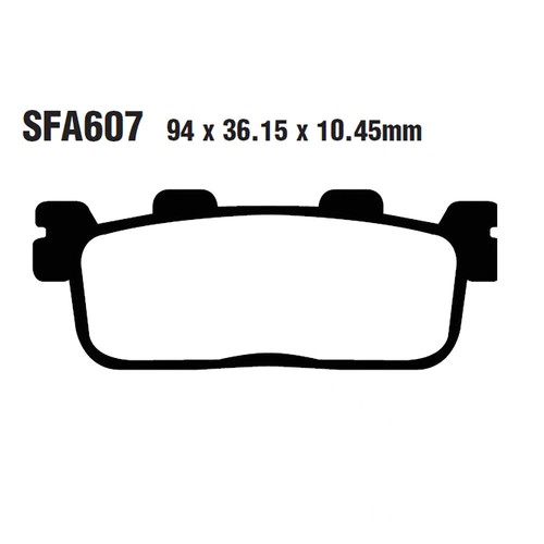 Pair pads ebc sfa607 - pads,