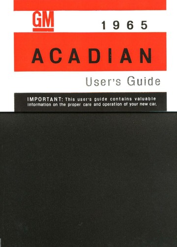 1965 acadian owners - acadian,