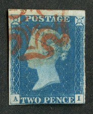 QV 1840 2d Two Penny Blue