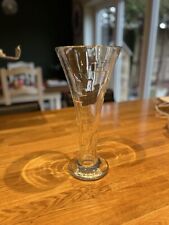 JOHN ROCHA Waterford Crystal Geo Oden 13” Trumpet Style Vase 