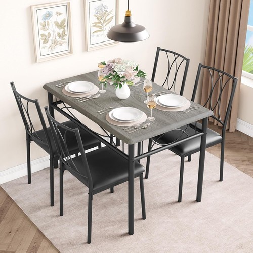 5pcs square dining table - table, set