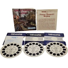 Sawyer's Vintage Triple View-Master Reel C280 Princess Margaret's Wedding London