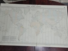 VINTAGE ADMIRALTY CHART TIME