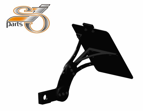 Side license plate holder - side,