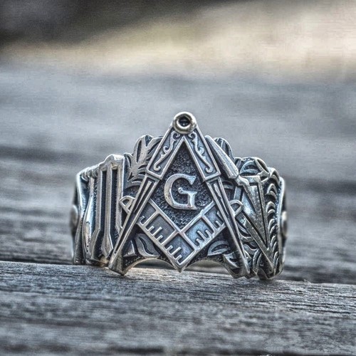 Masonic ring men stainless - masonic,