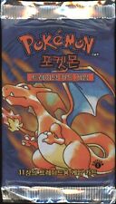 2000 Pokemon KOREAN 1st Edition Base Set Charizard Booster Pack Factory Sealed