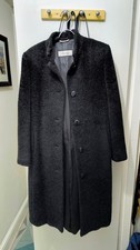 Max Mara Belted Black Alpaca