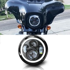 LED Headlight 7" Inch For Harley Davidson Touring Street Glide Road King Special