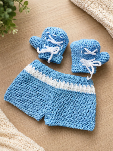 Crochet newborn photo - newborn, prop