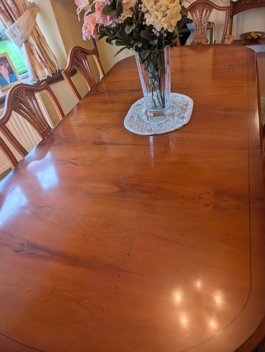 Yew dining table with - table,