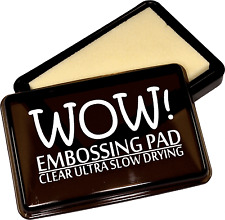 Wow Clear Embossing Stamp Pad Ultra Slow Drying Raised Use With Powders WV02