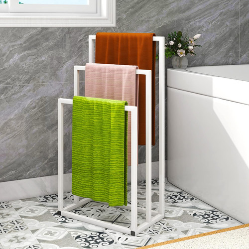 Freestanding towel rack tier - towel, 3